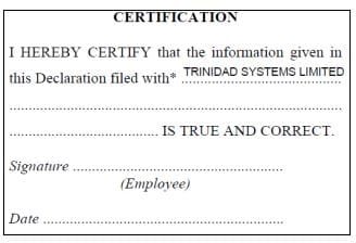 signed td1 form